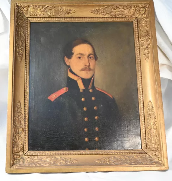 Oil Painting with frame - Prussian Officer Visuel 1 principal